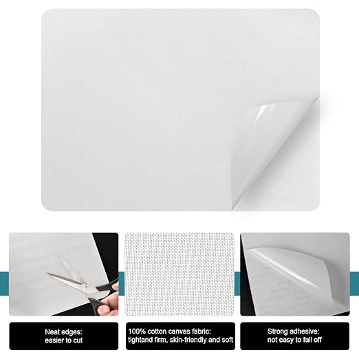 J.CARP 2Pcs Linen Repair Patches, Large Self-Adhesive Fabric Patch - Image 3