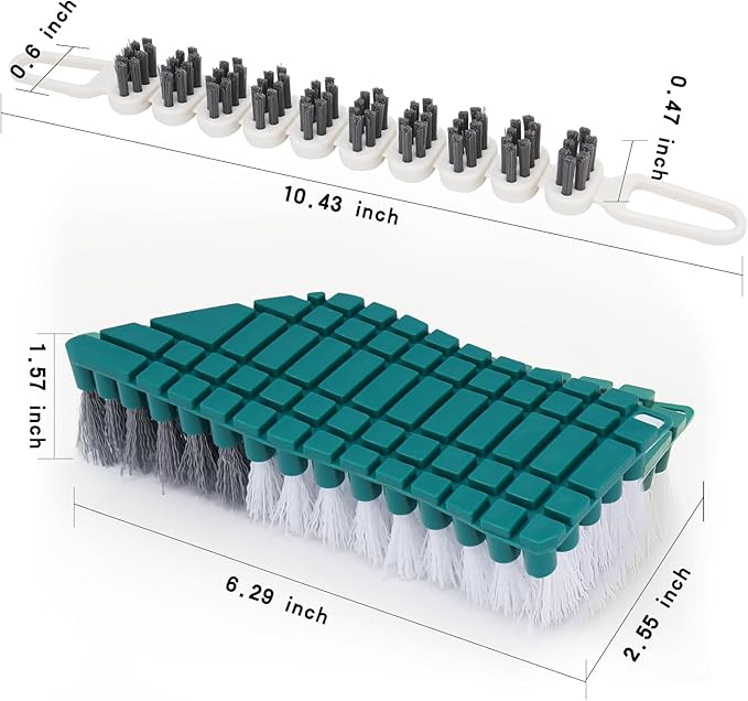 Crevice Cleaning Brush, Hard Bristle Grout Brush Gap Cleaner Tool - Image 7