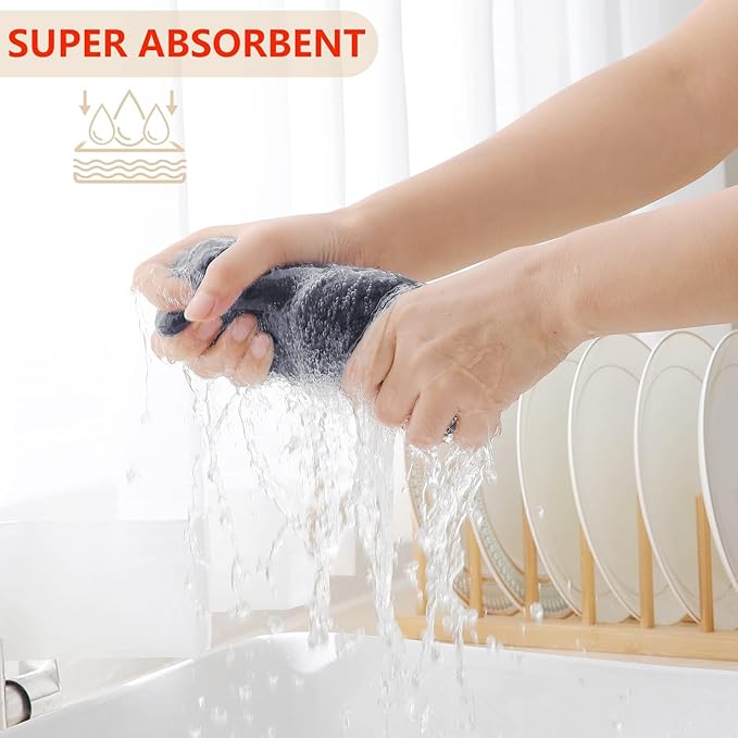 Homaxy 100% Cotton Waffle Weave Kitchen Dish Towels, Ultra Soft Absorbent Quick - Image 3