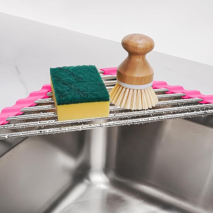 Tomorotec Triangle Roll-Up Dish Drying Rack - Image 4