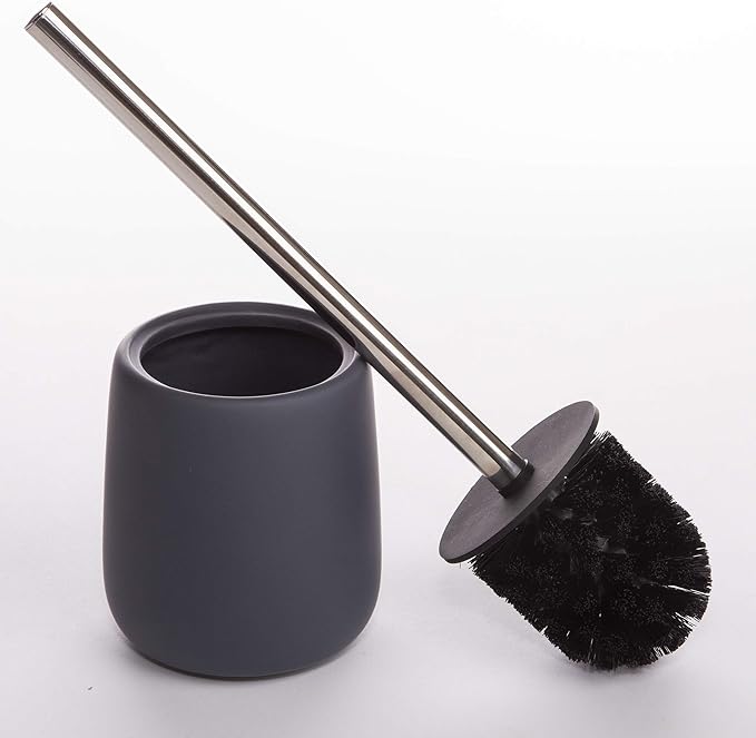 BINO | Toilet Brush with Holder Silicone Coated Ceramic - Image 4