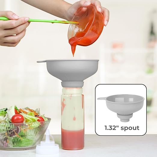 Wide Mouth Kitchen Funnel, Food Grade Plastic Cooking Canning Funnel - Image 8