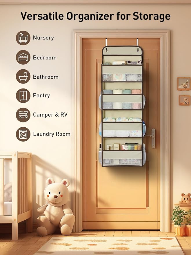 Yecaye Hanging Over the Door Organizer 1 Pack, 35.2lbs Load Toy Stuffed Animal - Image 5