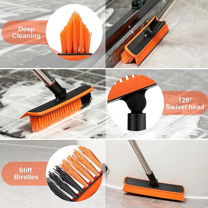 2 in 1 Floor Scrub Brush Grout Brush - Image 3