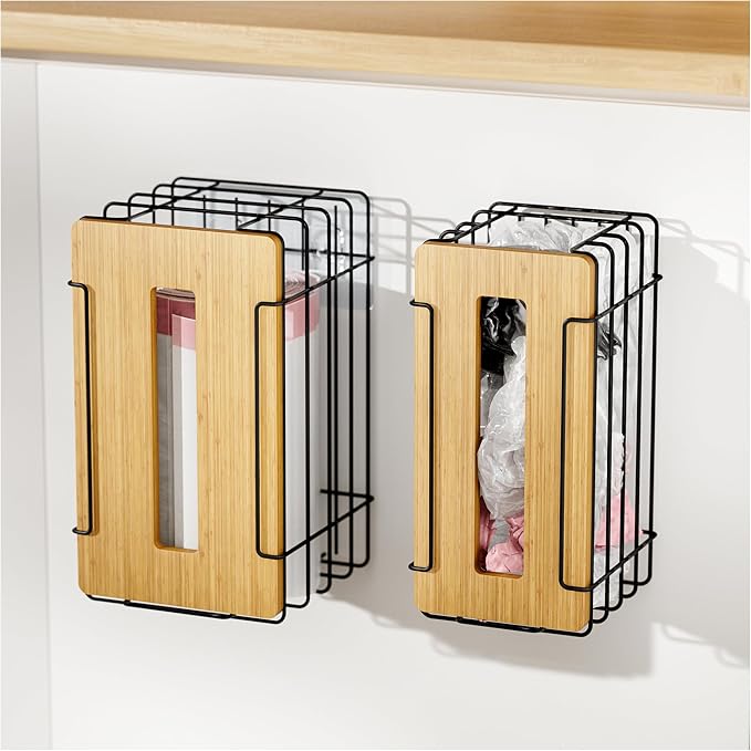 2 Pack Grocery Bag Holder for Plastic Bags by TrashBagHolder