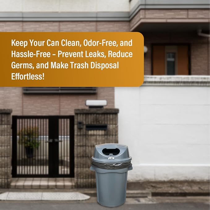 95-96 Gallon Extra-Large Black Garbage Can Liners, Heavy-Duty Trash Bags - Image 4