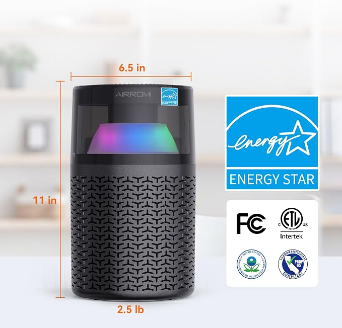 AIRROMI Air Purifiers for Bedroom Home, Activated Carbon Filter Cleaner - Image 9