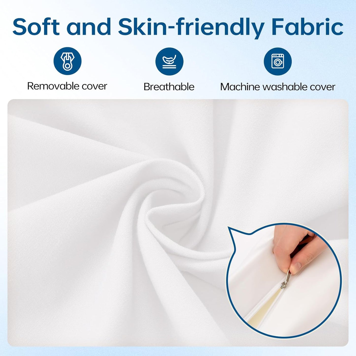 ENITYA 12" Wide Split King Gap Filler for Adjustable Bed, Fits 0–3″ Gap, Bed Bridge Twin XL to King Converter, Mattress Connector with Removable Cover, Suit for Guest/Hotel/Family Room, Easy Install