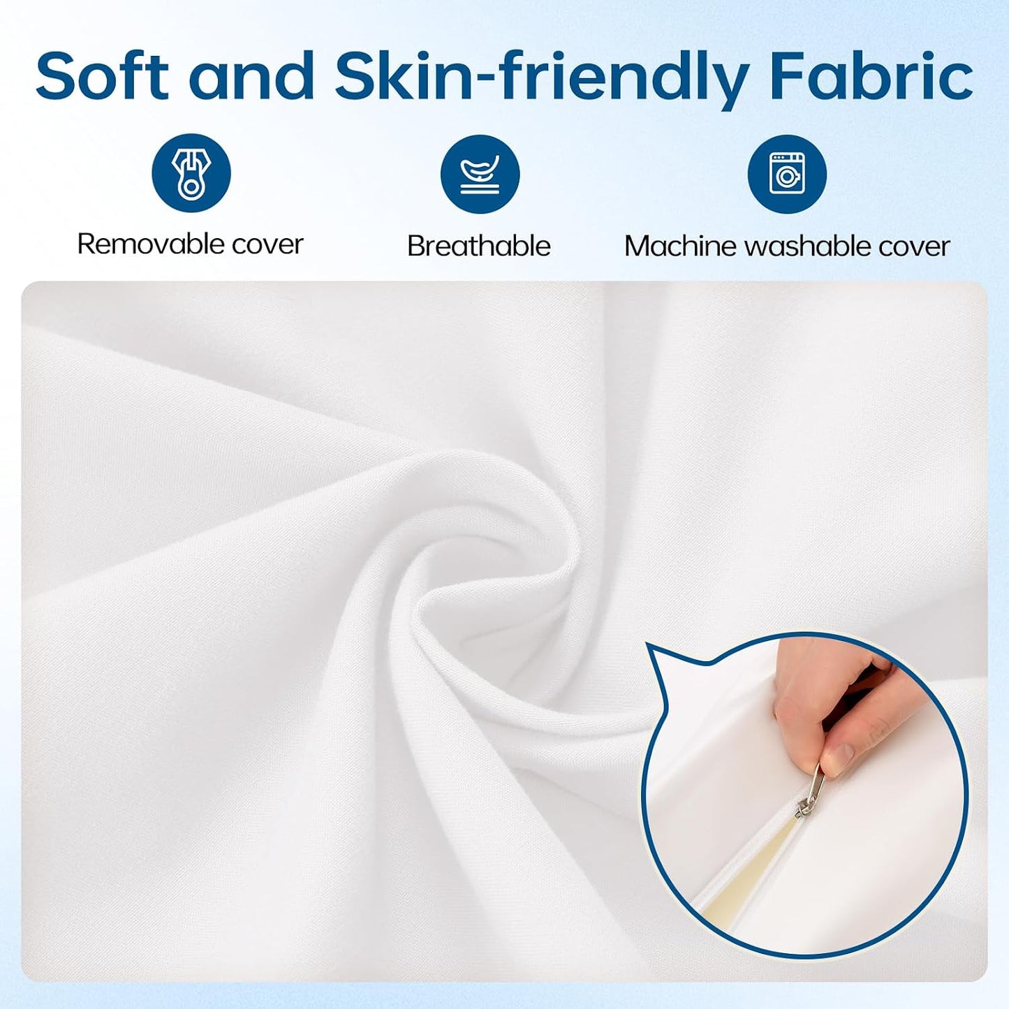 ENITYA 12" Wide Split King Gap Filler for Adjustable Bed, Fits 0–3″ Gap, Bed Bridge Twin XL to King Converter, Mattress Connector with Removable Cover, Suit for Guest/Hotel/Family Room, Easy Install
