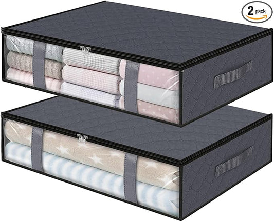 StorageRight Under Bed Storage Bins, Breathable Organizer by StorageRight