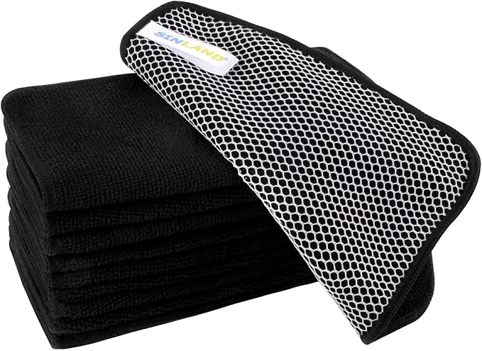 SINLAND Microfiber Dish Cloth for Washing Dishes Dish Washing Rags Best Kitchen by SINLAND