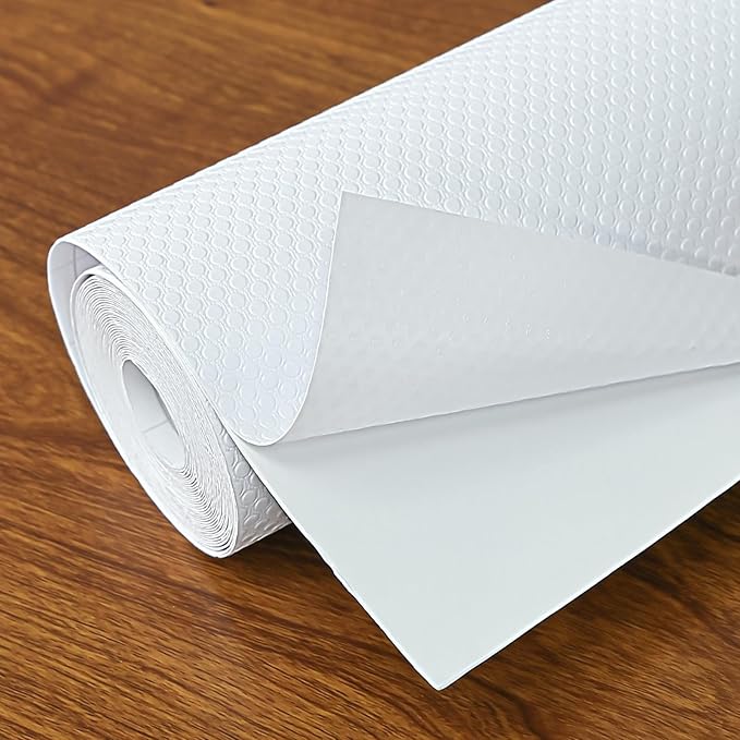 Shelf Liners 14 in x 20 ft Self-Adhesive EVA Drawer Mats, Cupboard Protector by Hersvin