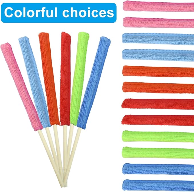 12 Pack Microfiber Detail Duster Sticks, Mini Dusters - Image 4