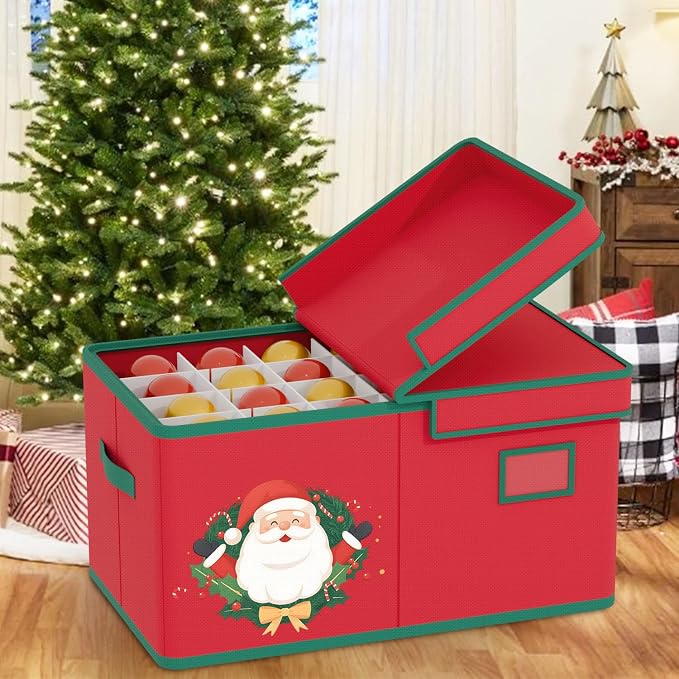 Christmas Ornaments Storage Boxes Christmas Ornament Organizer Storage Box - Image 4
