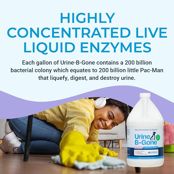 KINZUA ENVIRONMENTAL Urine B-Gone, Professional Enzyme Odor Eliminator & Pet - Image 6