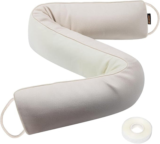 MAGZO Door Draft Stopper 36 Inch-Beige, Under Door Draft Blocker Air Stopper by MAGZO