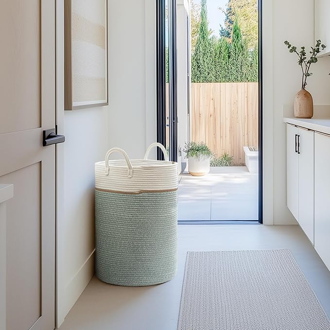 LA JOLIE MUSE Woven Basket Rope Storage Baskets - Image 3