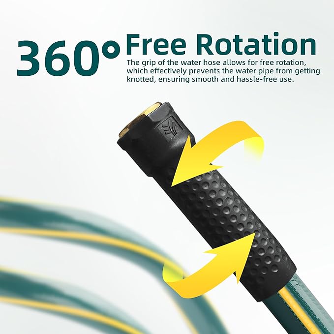 Solution4Patio Short Leader Green Garden Hose 3/4 in. x 12 ft. -Kink Free - Image 3