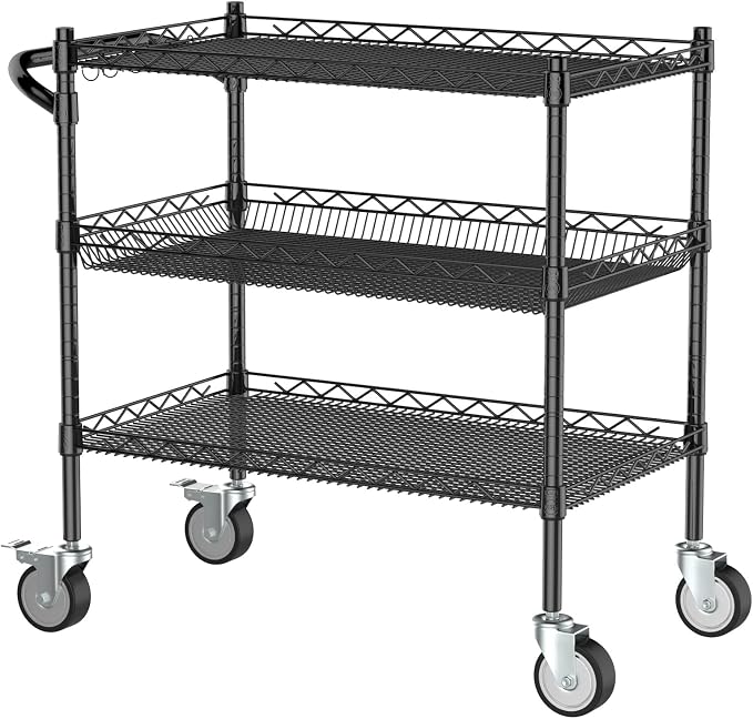Leteuke 3 Tier Rolling Carts - Image 8