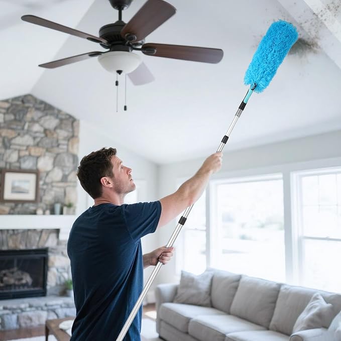 Lineslife Cobweb Duster, Washable Cleaning Duster Kit - Image 9