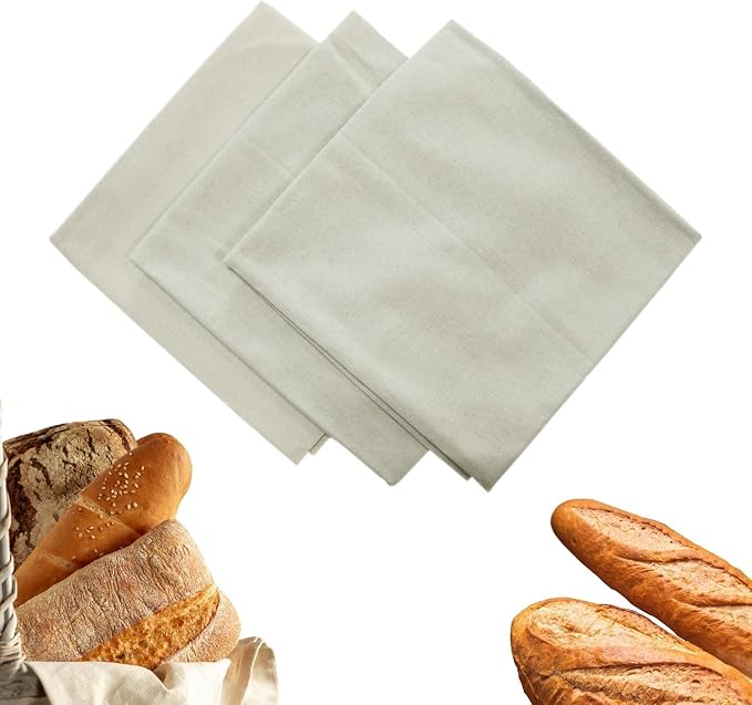 WHITEWRAP Flour Sack Towels for Bread Dough Proofing – 100% Unbleached Cotton by WHITEWRAP