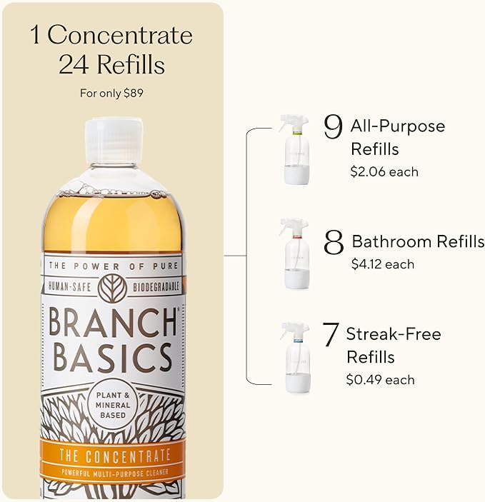 Branch Basics Cleaning Essentials Kit in Glass: All Purpose Cleaner and - Image 6