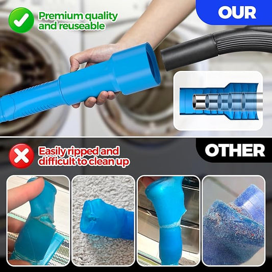 Holikme 2 Pieces Dryer Vent Cleaner Kit, Dryer Lint Vacuum Attachment and - Image 2