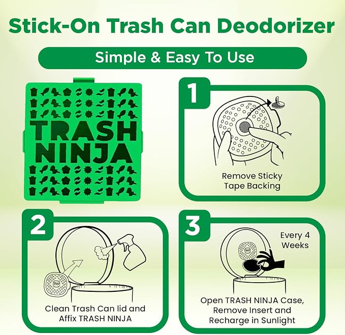 Trash Ninja Trash Can Deodorizer and Odor Eliminator - Image 7
