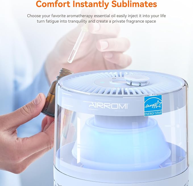 AIRROMI Air Purifiers for Bedroom Home, Activated Carbon Filter Cleaner - Image 6