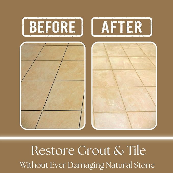 Natural Stone Grout Cleaner, Safe - Image 2