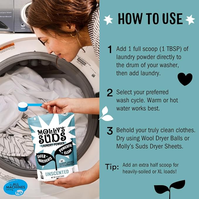 Molly's Suds Original Laundry Detergent Powder | Clean Laundry Detergent Powder - Image 5
