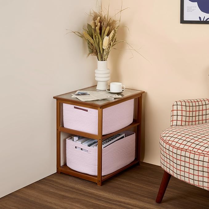 Large Storage Baskets for Shelves, Closet Organizers Bins for Clothes Blanket - Image 8