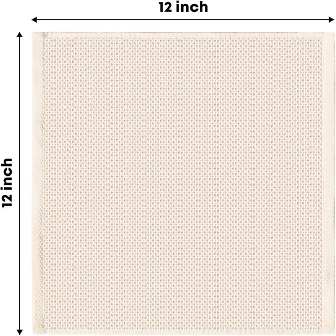Artoid Mode 100% Cotton Beige Brown Dark Grey Waffle Weave Kitchen Dish Cloths - Image 6