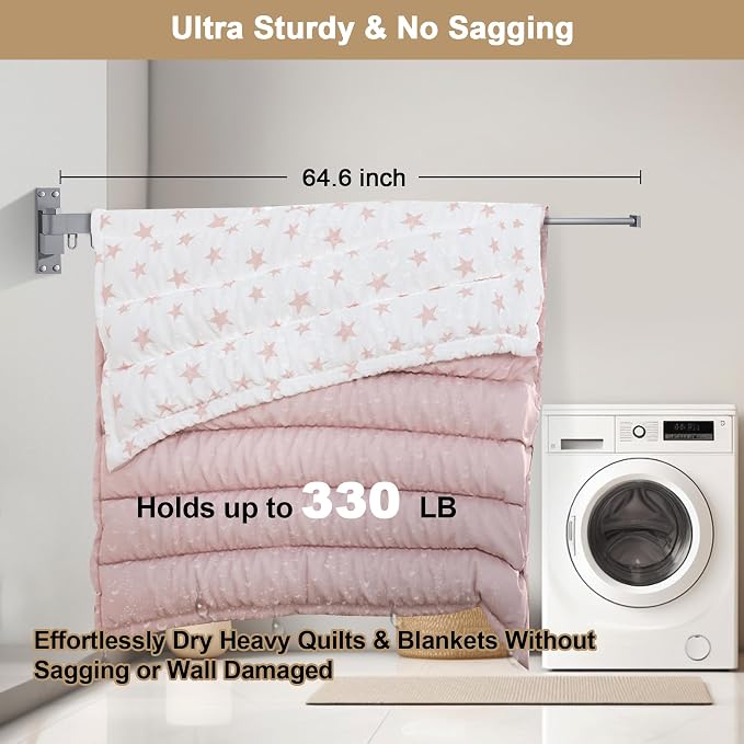Bakala Clothes Drying Rack, Laundry Drying Rack Foldable, Heavy-Duty Space - Image 5