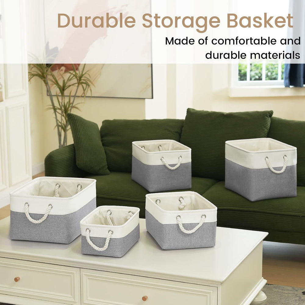 16x12x12 In Foldable Fabric Large Storage Bins with Handle 3 Pack
