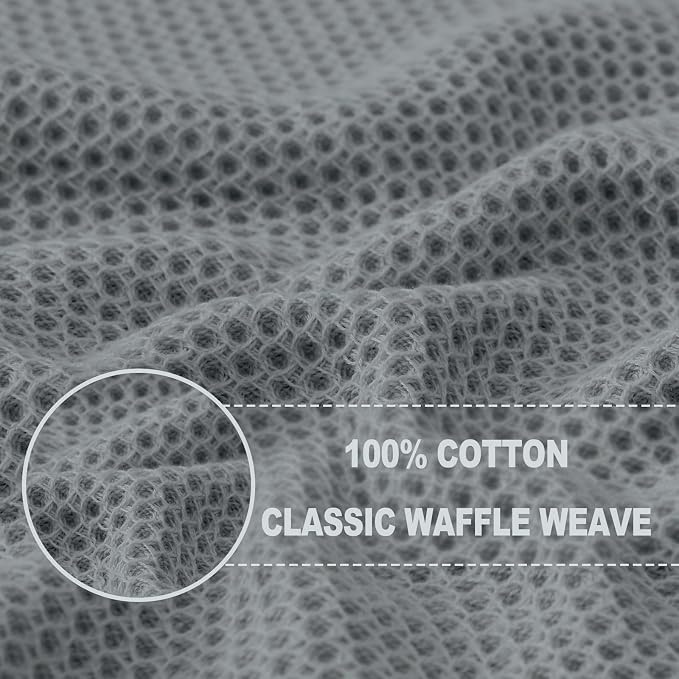 Homaxy 100% Cotton Waffle Weave Kitchen Dish Towels, Ultra Soft Absorbent Quick - Image 2