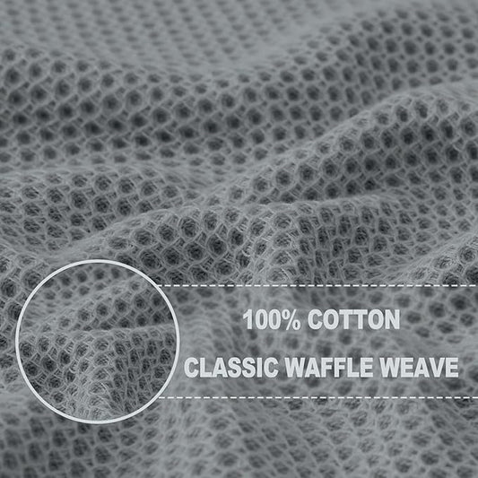 Homaxy 100% Cotton Waffle Weave Kitchen Dish Towels, Ultra Soft Absorbent Quick - Image 2