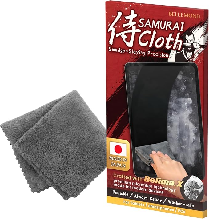 BELLEMOND「Samurai Cloth」Japanese Microfiber Cleaning Cloth | Washable, Lint by BELLEMONDMadeinJapan