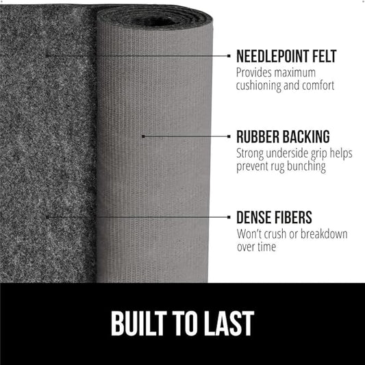 GORILLA GRIP Felt and Natural Rubber Stay in Place Slip Resistant Rug Pad - Image 2