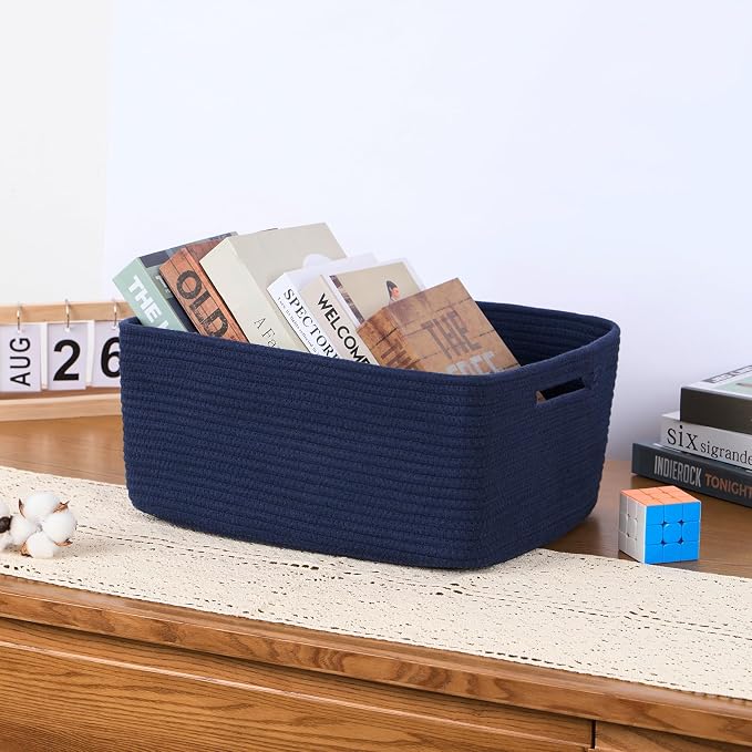Large Storage Baskets for Organizing, Closet Shelf Baskets for Clothes Blanket - Image 5