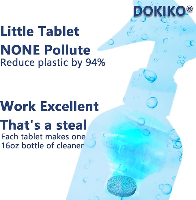 100 PCS Glass Cleaner Refill, Glass Clean Tablets, Window Clean Refill Tablets - Image 2