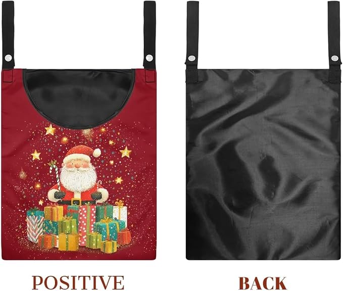 Christmas Santa Claus Clothespin Organizer Bag Shell Beach Clothespin Bags - Image 7