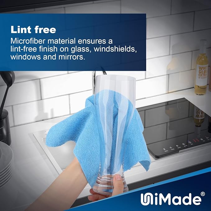 Shop Towels, 100 Sheets Microfiber Cleaning Cloth Commercial Grade Washcloths - Image 5