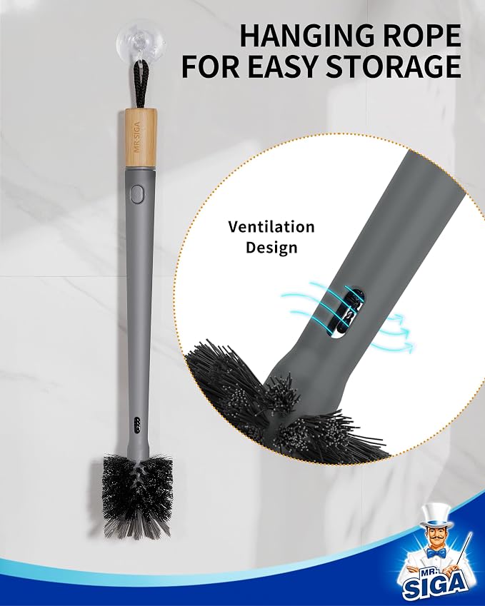 MR.SIGA Water Bottle Brush and Straw Cleaner Brush, Long Handle Bottle Cleaner - Image 8