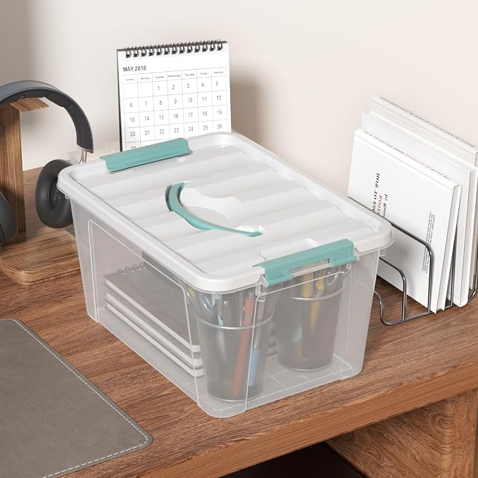 Xyskin 14 Quart Clear Storage Bins - Image 4