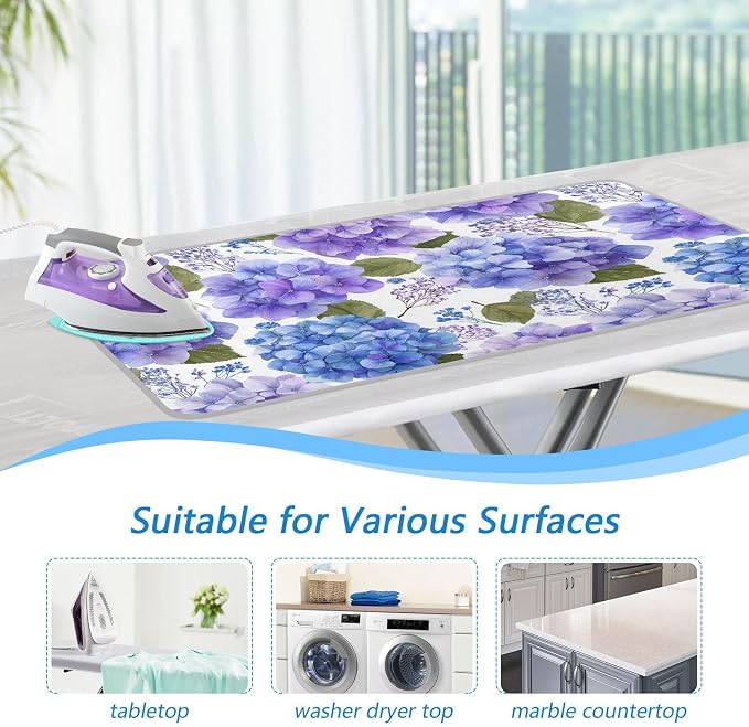 Purple Hydrangea Herb Ironing Mat - Image 5