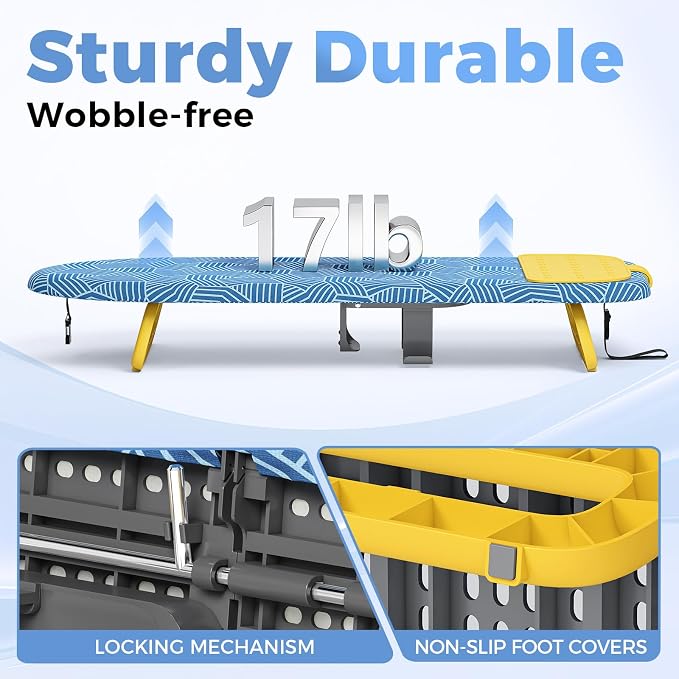 KINGBOARD Tabletop Ironing Board, Small Ironing Board - Image 6