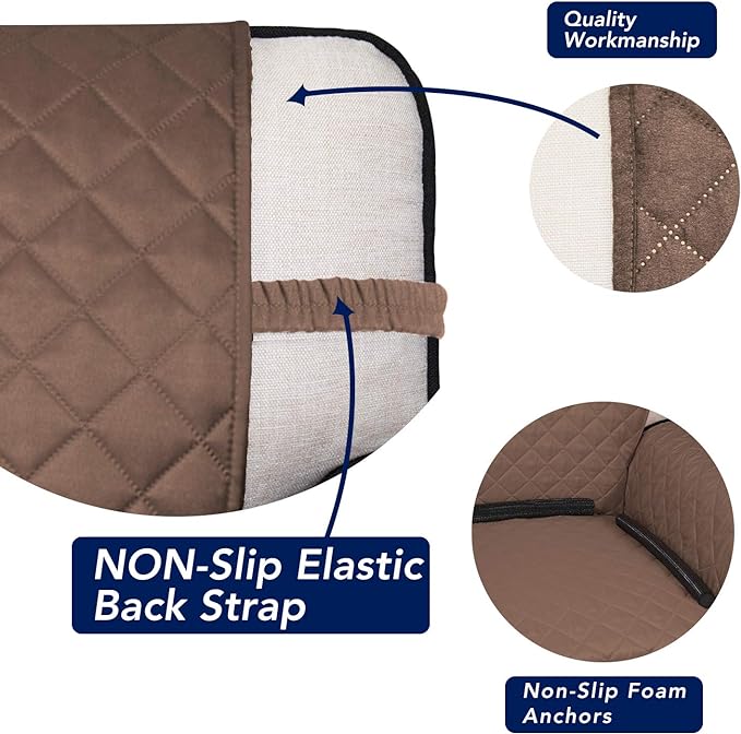PureFit Reversible Quilted Sofa Cover, Water Resistant Slipcover Furniture - Image 3