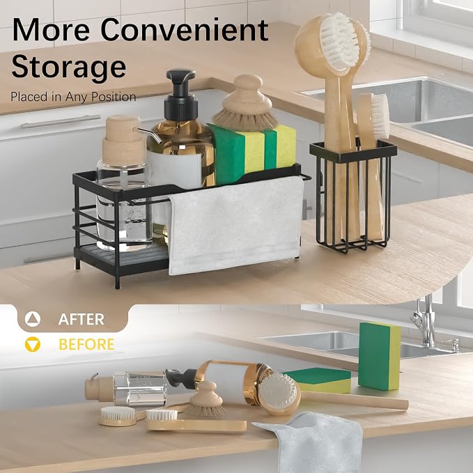 Sponge Holder for Kitchen Sink, Sink Caddy Organizer - Image 3