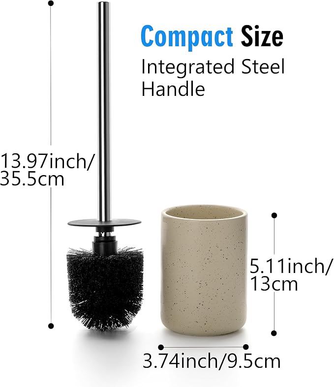 2 Pack Toilet Bowl Cleaning Brush Set - Image 4